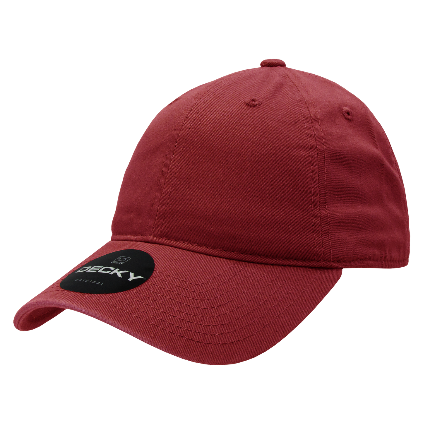 Decky 205 - Classic Low Profile, Relaxed Cotton Dad Hat: Khaki/Black