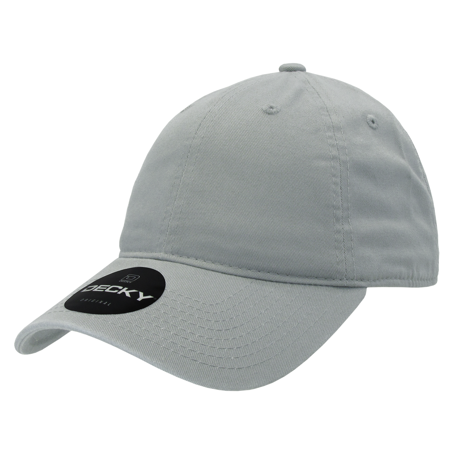 Decky 205 - Classic Low Profile, Relaxed Cotton Dad Hat: Khaki/Black