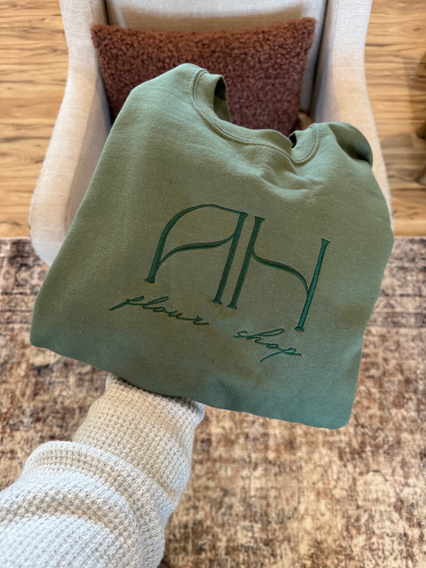 AH Flour Shop - Embroidered Crew