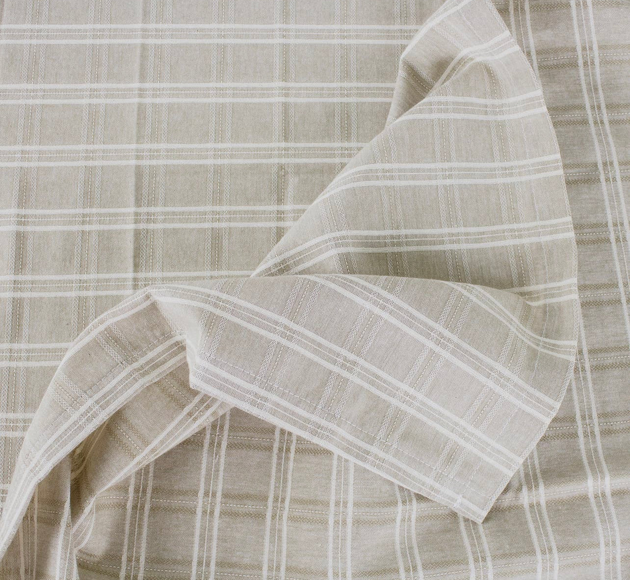 Table Cloth - Plaid Cotton-Linen 55"X70"
