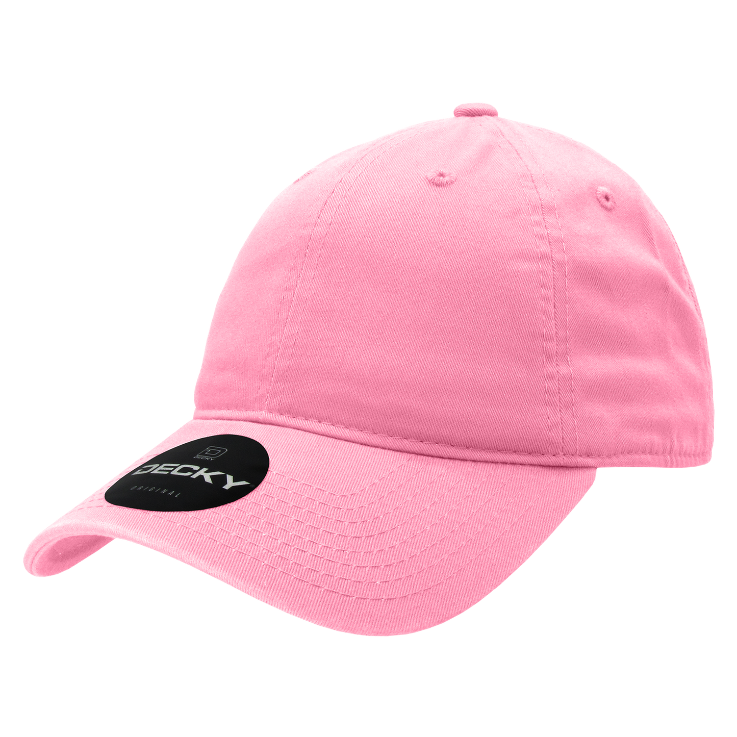 Decky 205 - Classic Low Profile, Relaxed Cotton Dad Hat: Khaki/Black