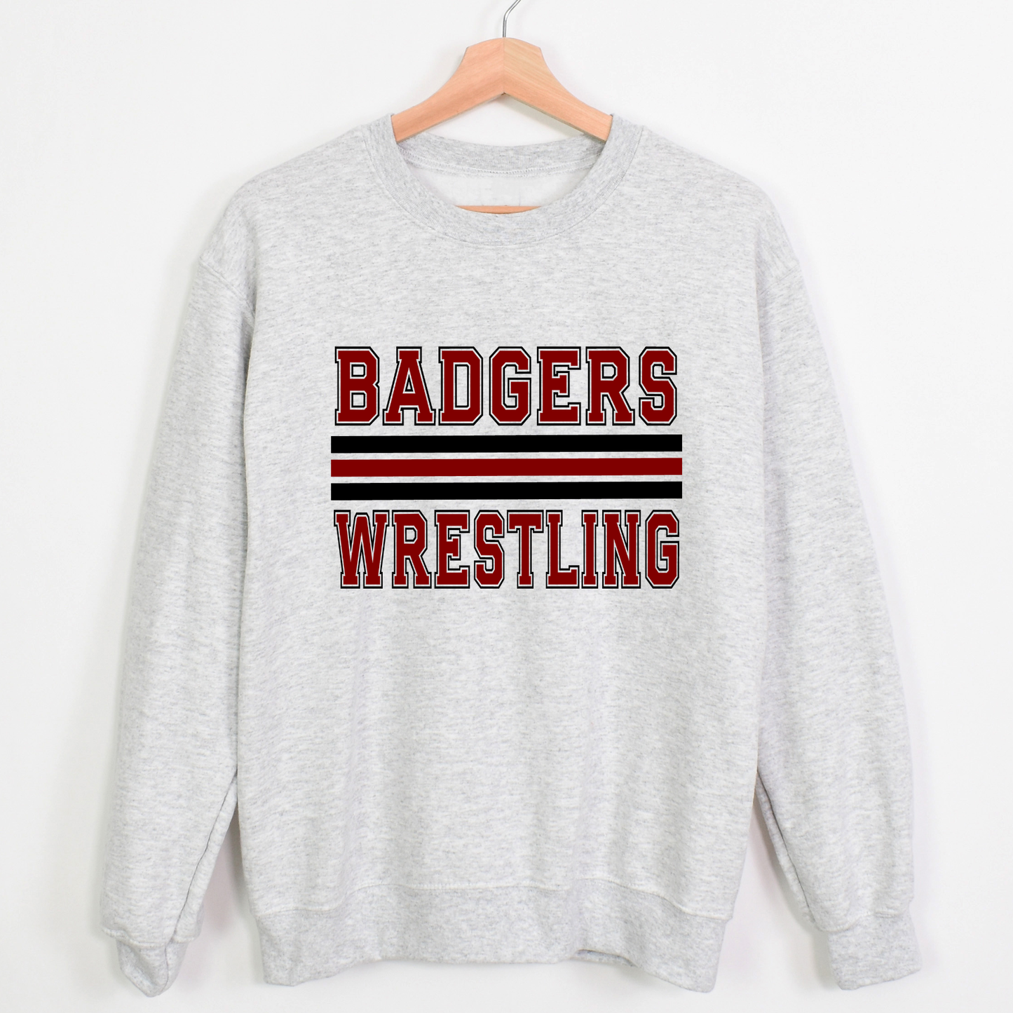 Outlined Mascot Wrestling Sweatshirt : M