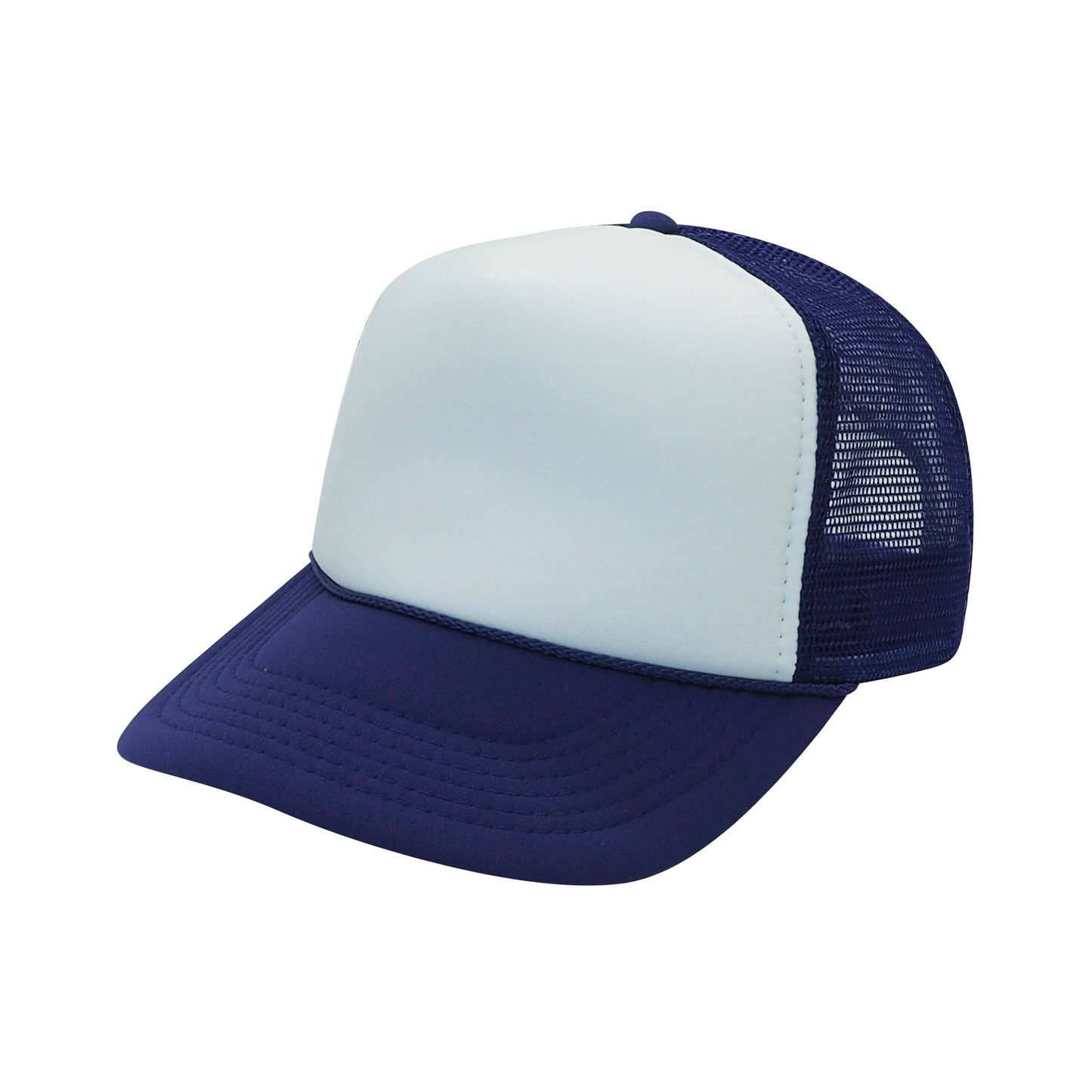 Nissun Classic Trucker Baseball Hats Caps Foam Mesh Blank Solid Two Tone Snapback Adult Youth: Royal