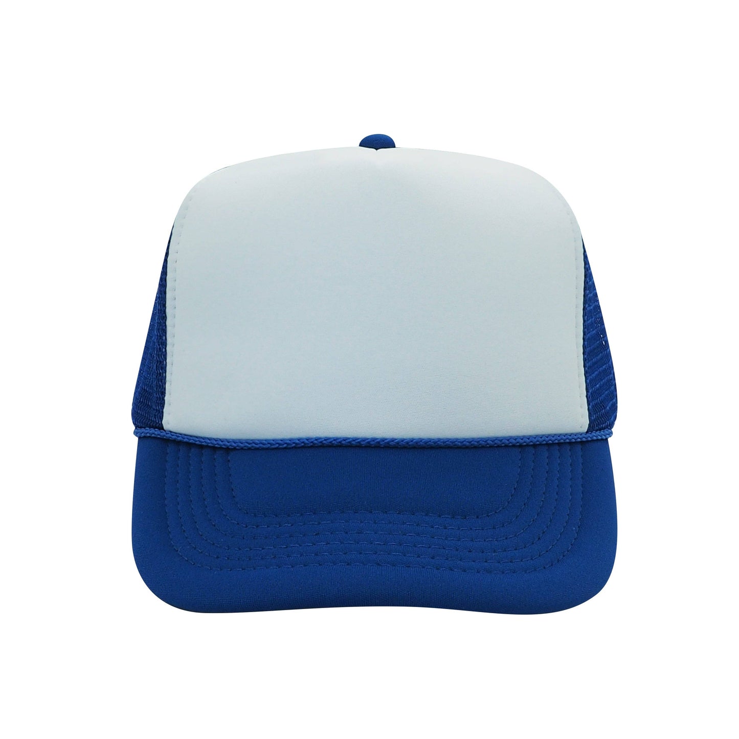 Nissun Classic Trucker Baseball Hats Caps Foam Mesh Blank Solid Two Tone Snapback Adult Youth: Royal