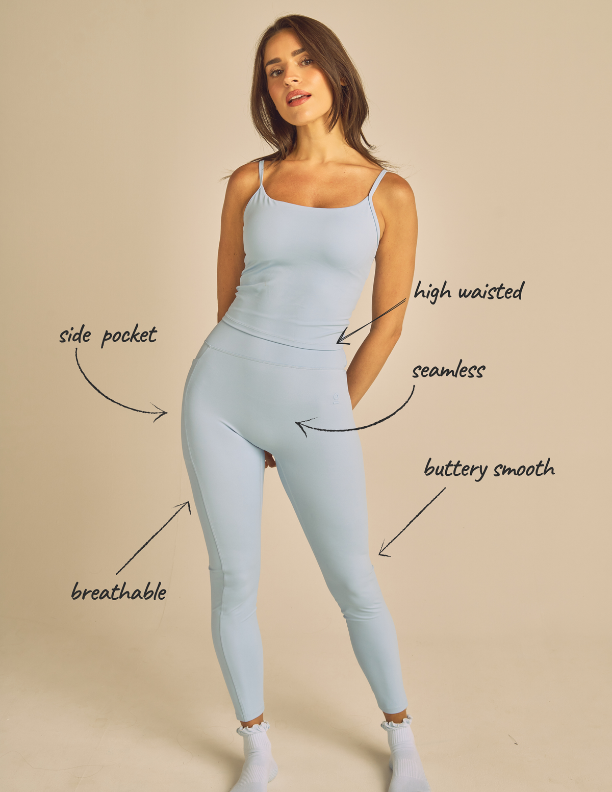 Luxe Compression Leggings: Mauve / L