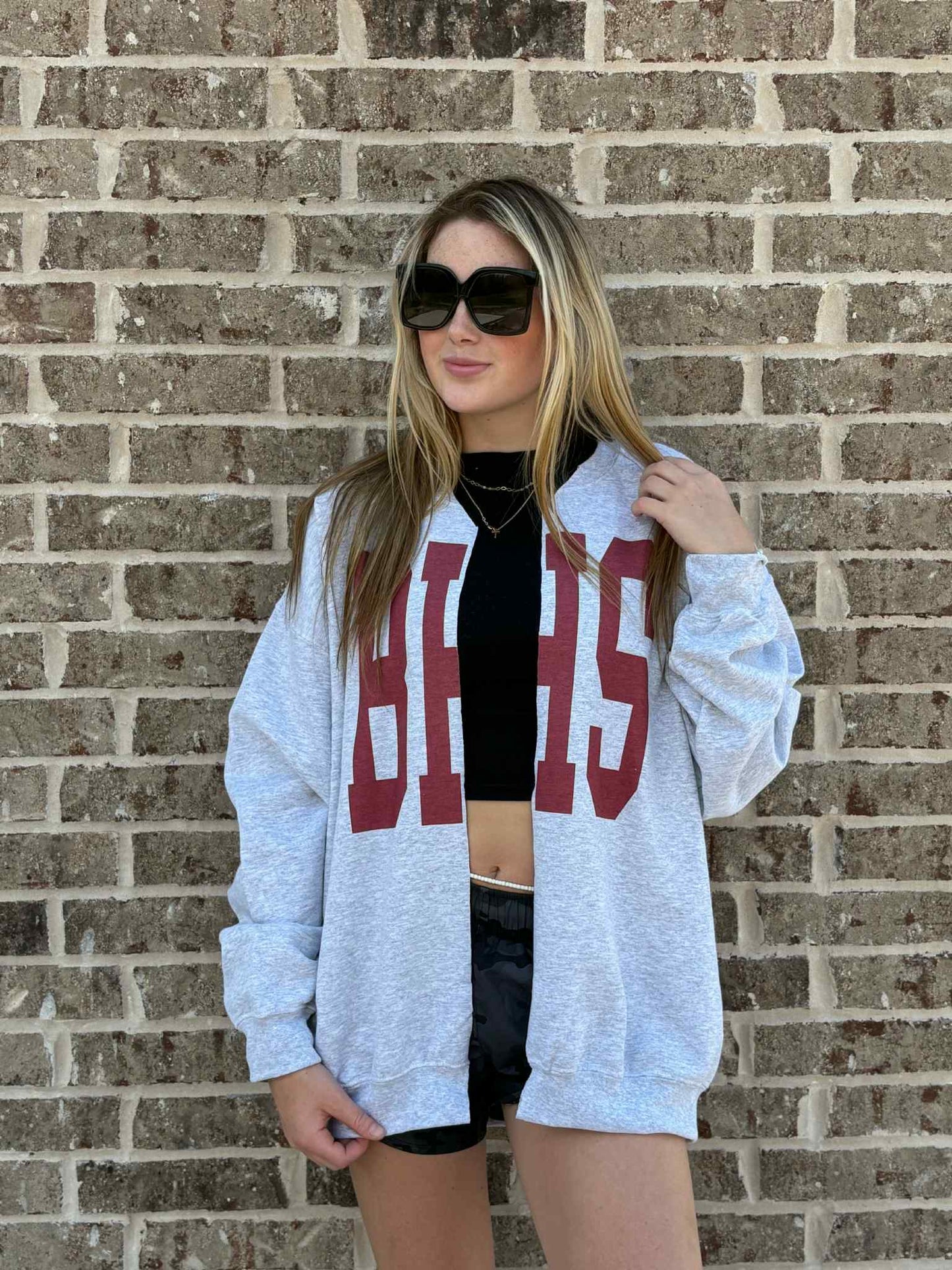 CUSTOM HIGH SCHOOL SPLIT SWEATSHIRT: S