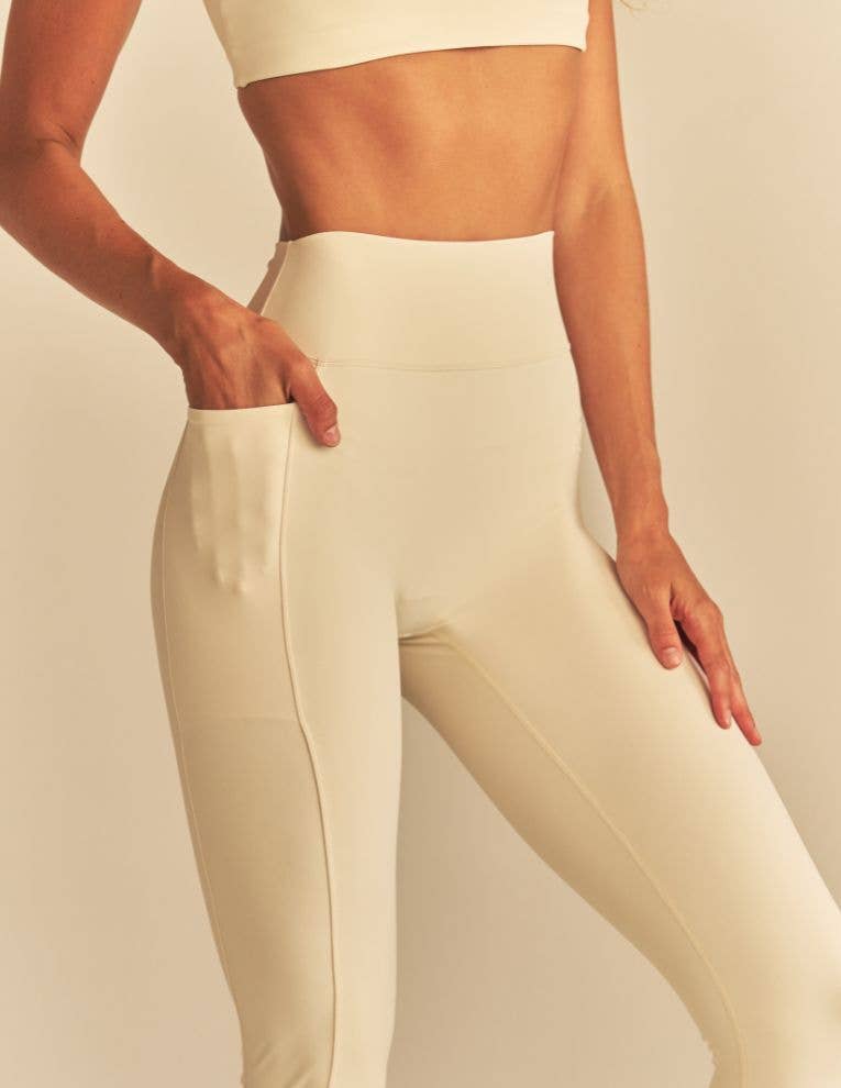 Luxe Compression Leggings: Mauve / L