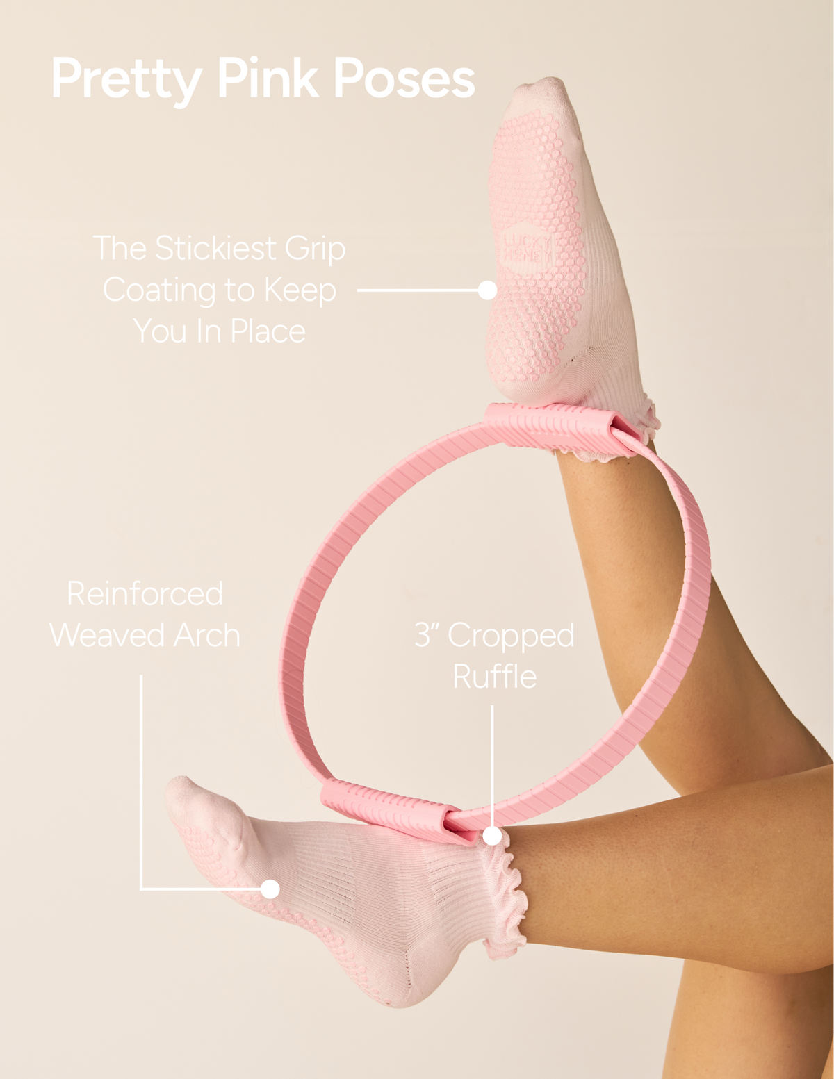 The Ruffle Grip Sock: Baby Blue