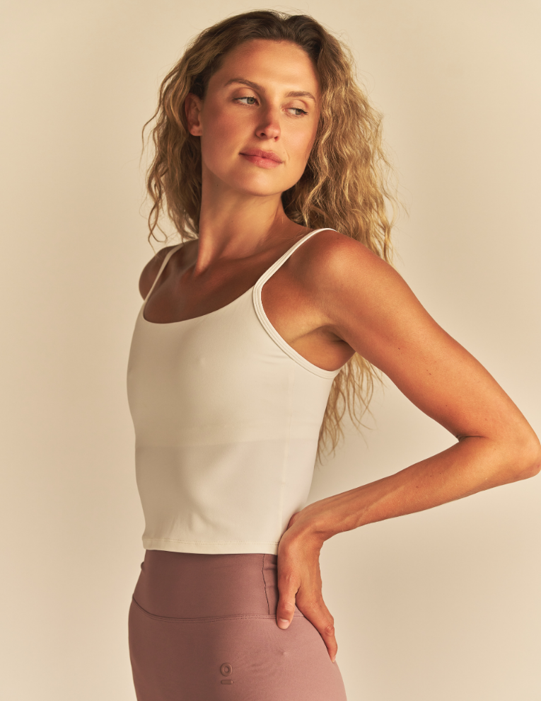 Luxe Compression Sports Tank: Mauve / L