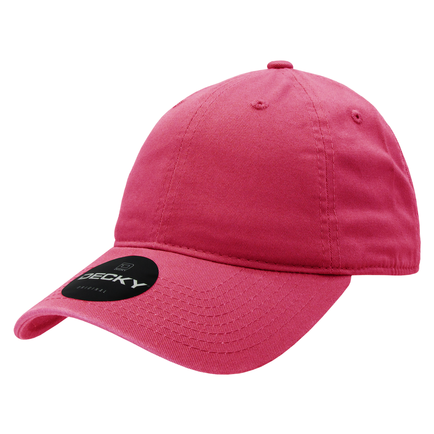Decky 205 - Classic Low Profile, Relaxed Cotton Dad Hat: Khaki/Black