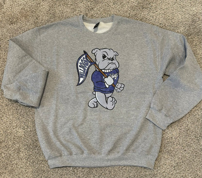 Vintage Bulldog Sweatshirt Royal Blue