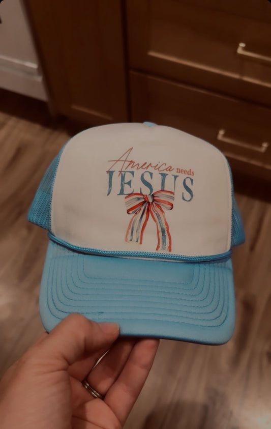 America Needs Jesus Hat