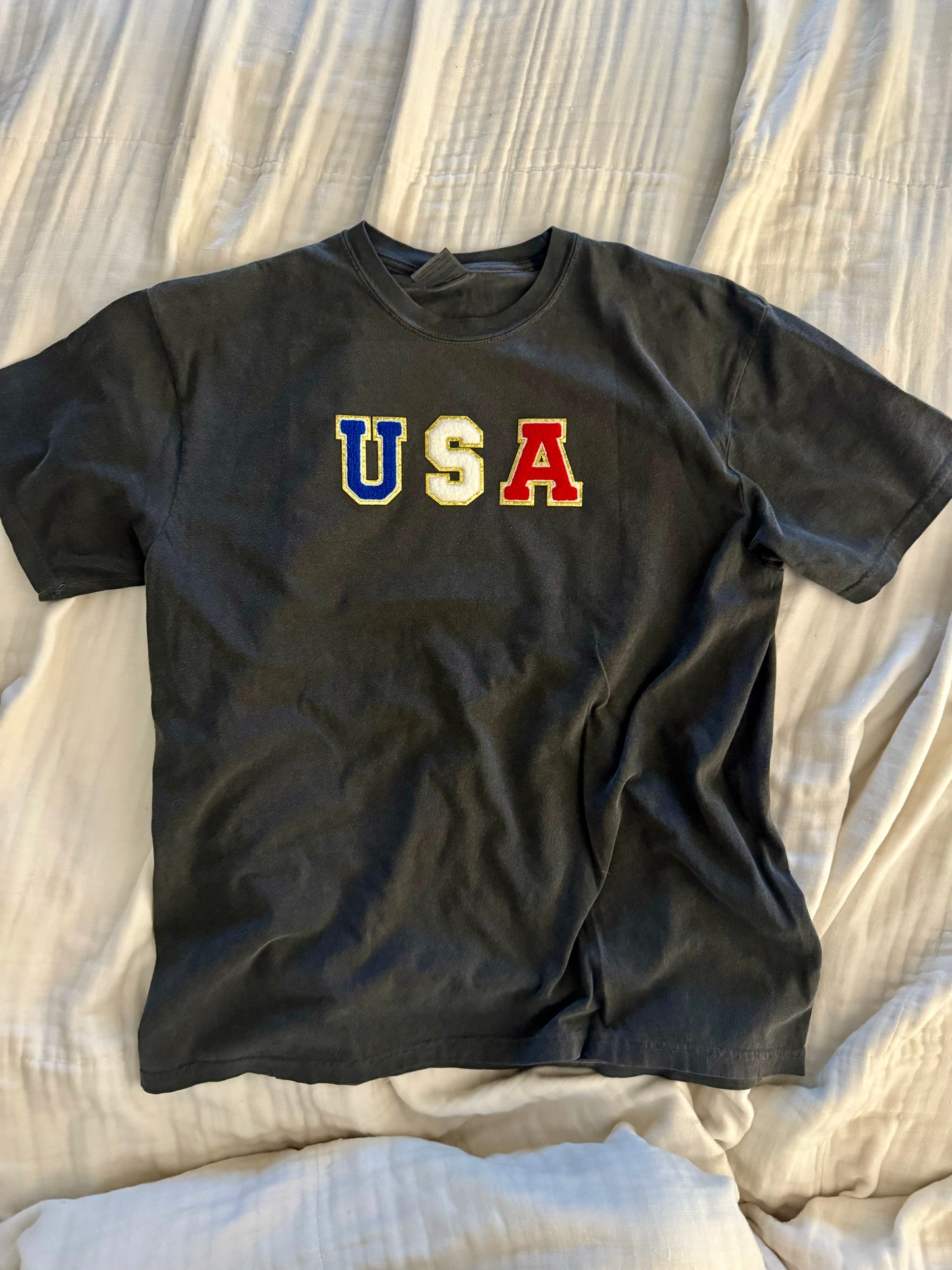 USA PATCHES - ADULT TEE