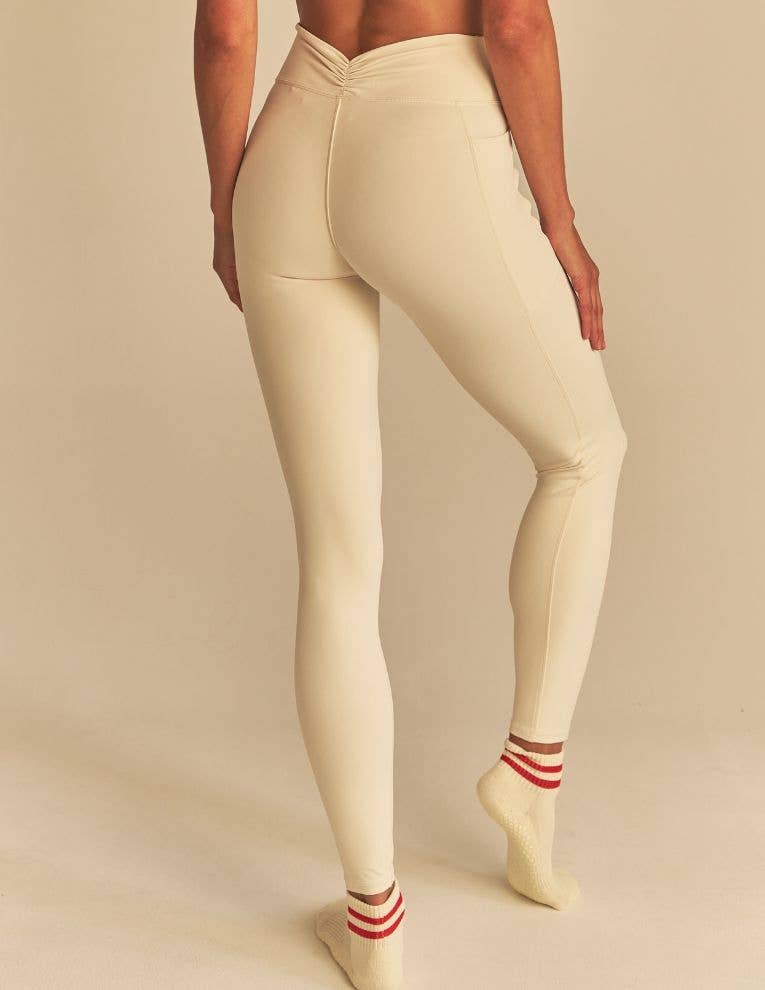 Luxe Compression Leggings: Mauve / L
