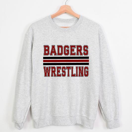 Outlined Mascot Wrestling Sweatshirt : XL