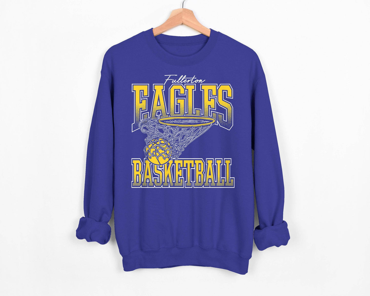 Custom Basketball Team Sweatshirt Personalized Sports Shirt: Sweatshirt / Royal / 2XL