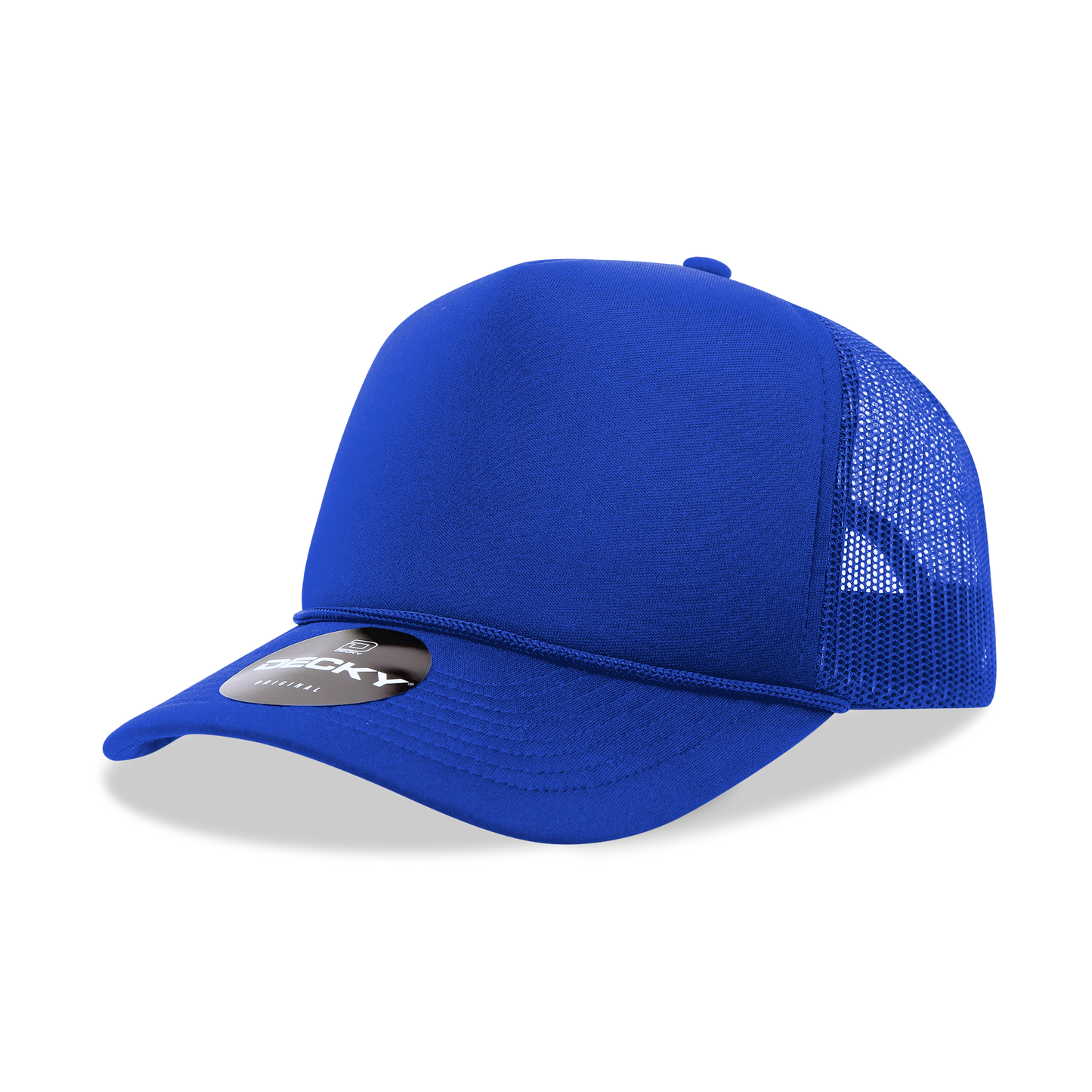 Decky 6025 - Mid Profile, 5 Panel Foam Trucker Hat - 6025: Black